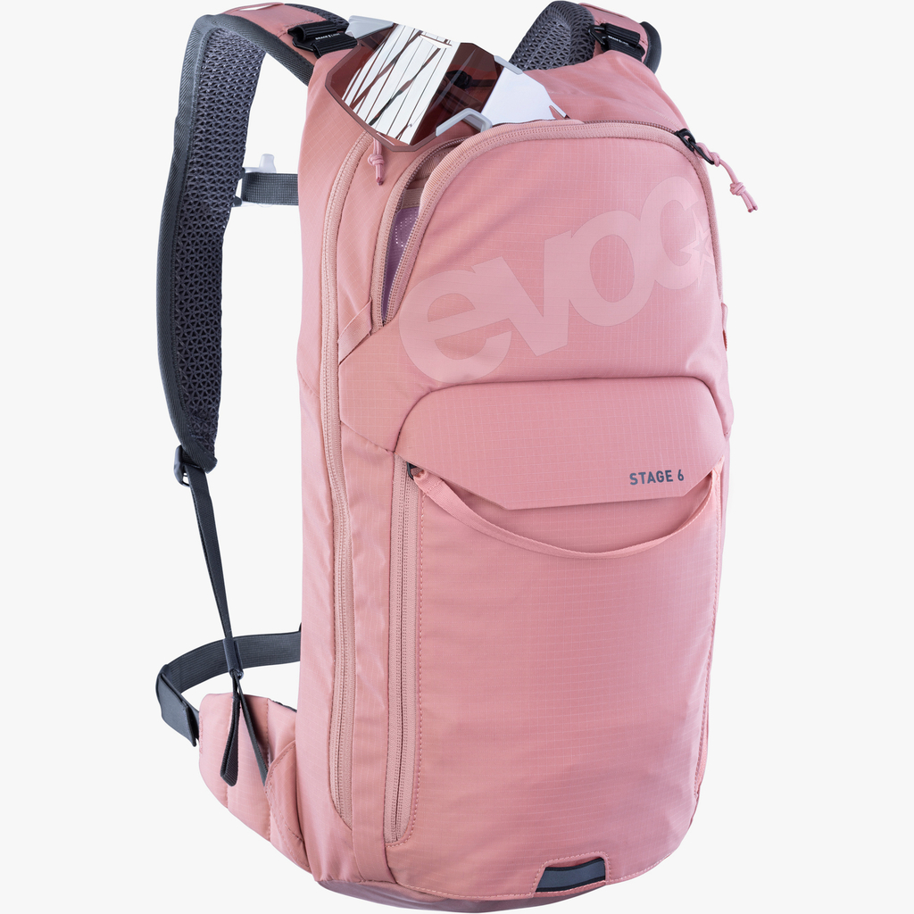 Evoc Stage 6L + 2L Bladder Fahrradrucksack in PINK