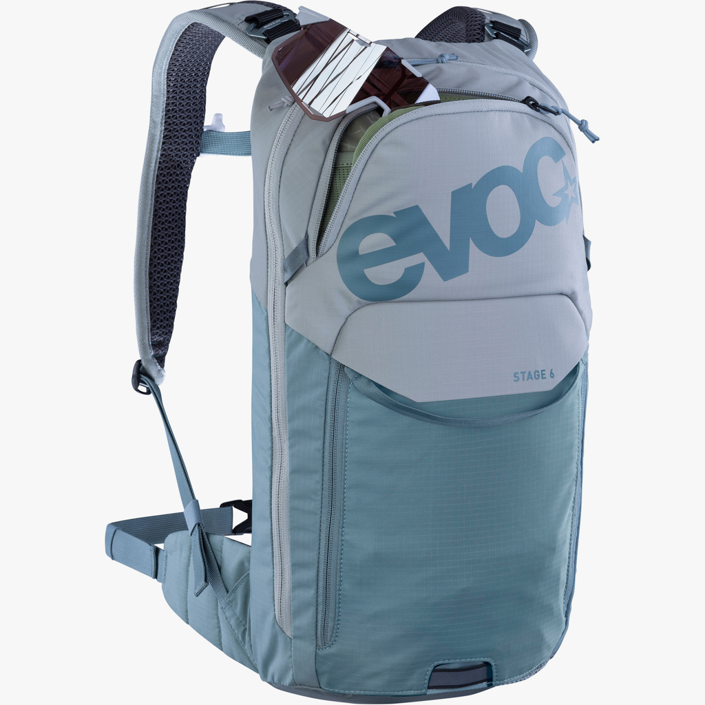 Evoc Stage 6L + 2L Bladder Fahrradrucksack in GRAU