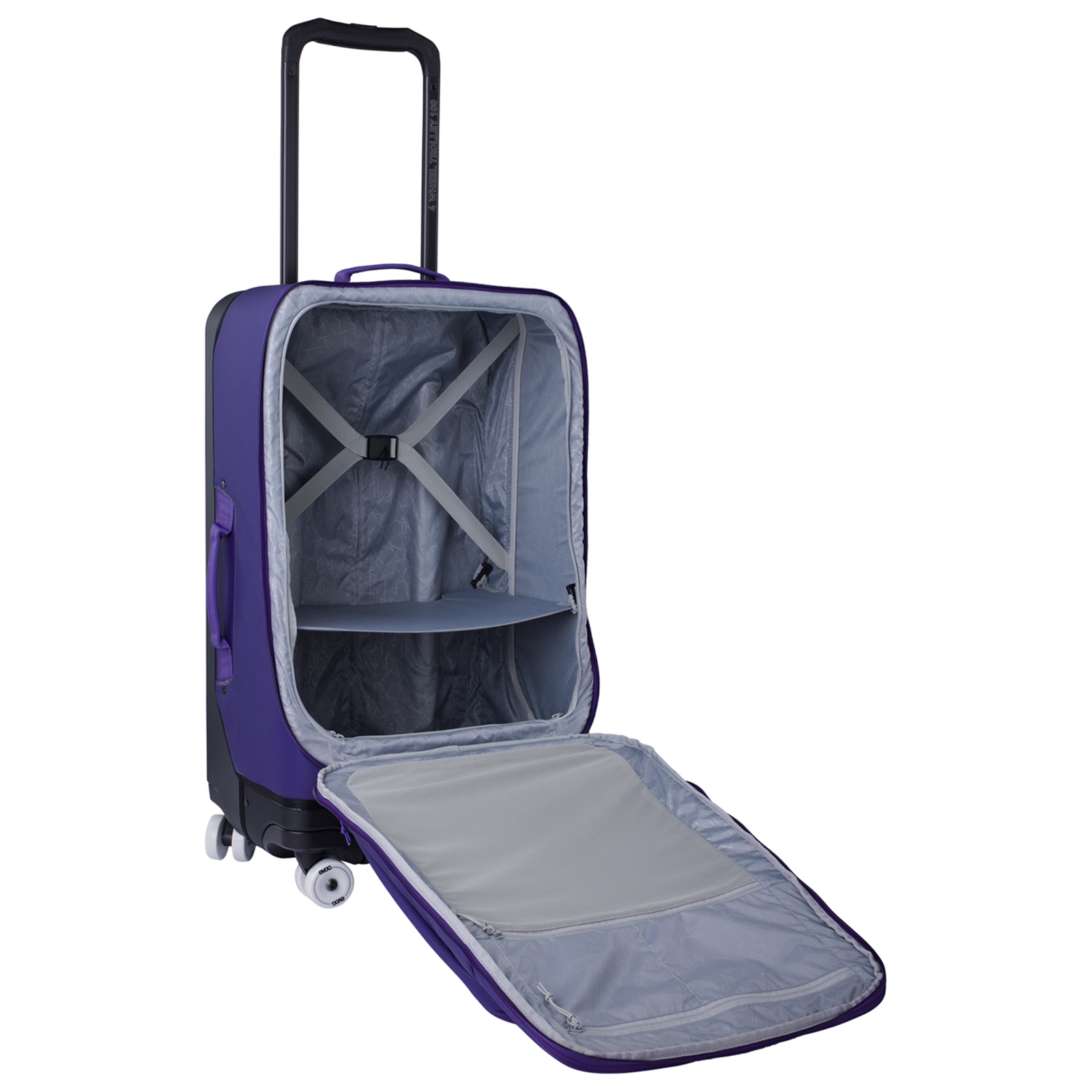 Evoc 4-Wheel Trolley 100L Rollkoffer in VIOLETT
