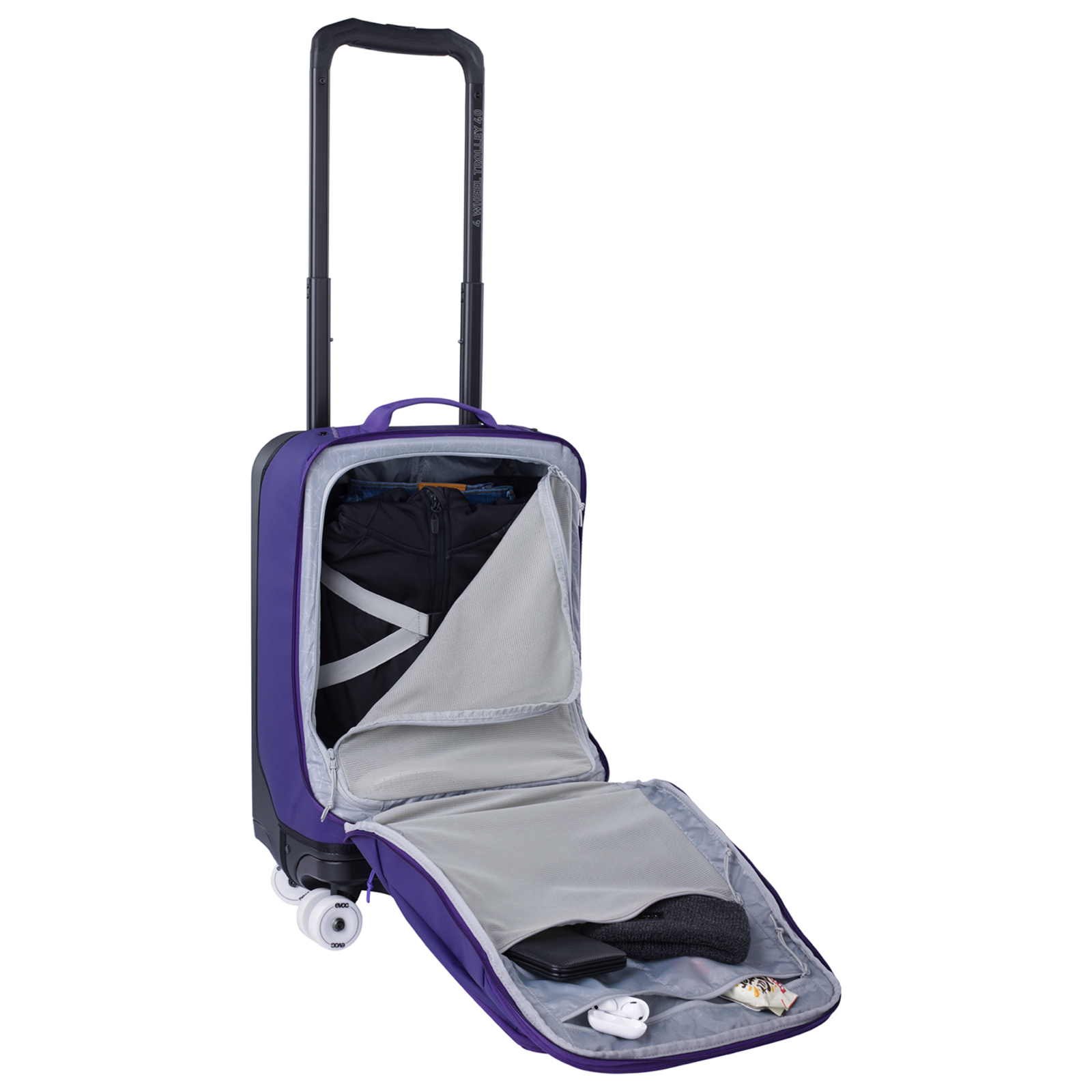Evoc 4-Wheel Trolley 40L Rollkoffer in VIOLETT