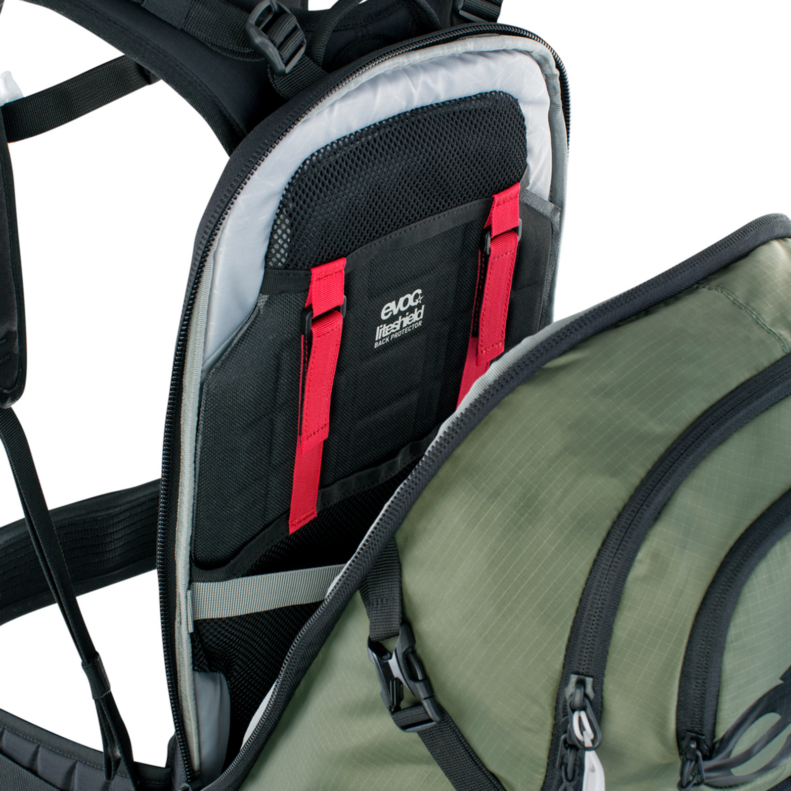 Evoc FR Tour E-Ride 30L Protektoren-Rucksack in GRÜN