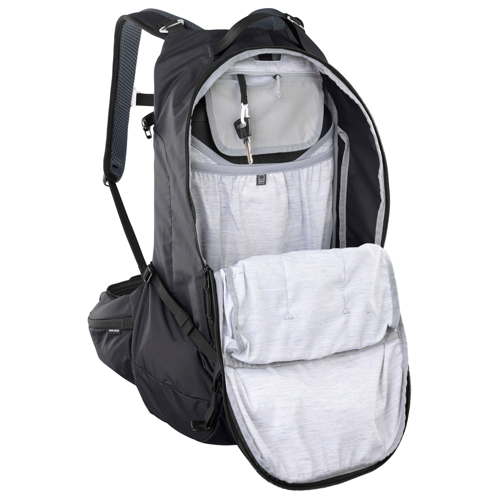 Evoc Trail Pro 26L Blackline Protektoren-Rucksack in SCHWARZ