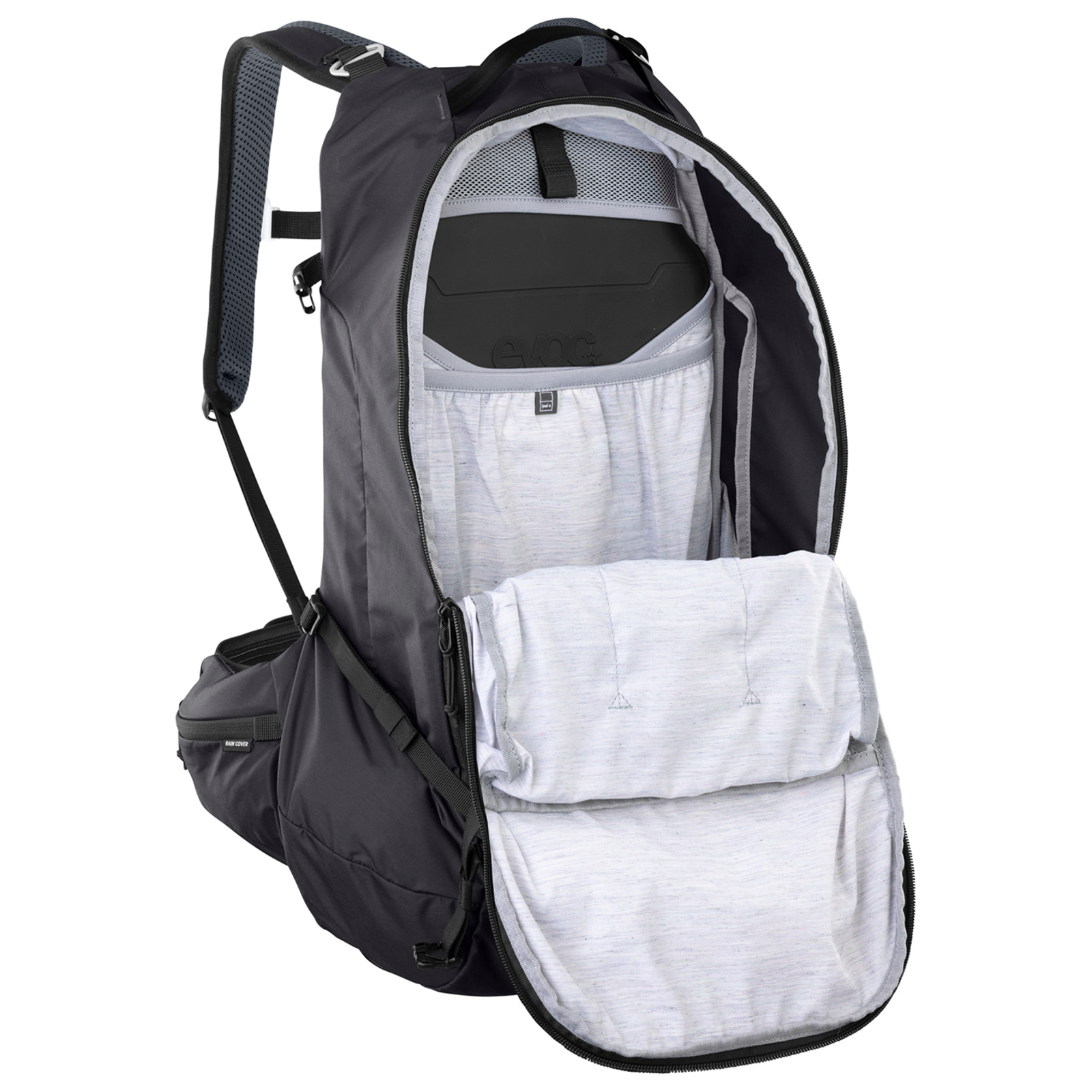 Evoc Trail Pro 26L Blackline Protektoren-Rucksack in SCHWARZ