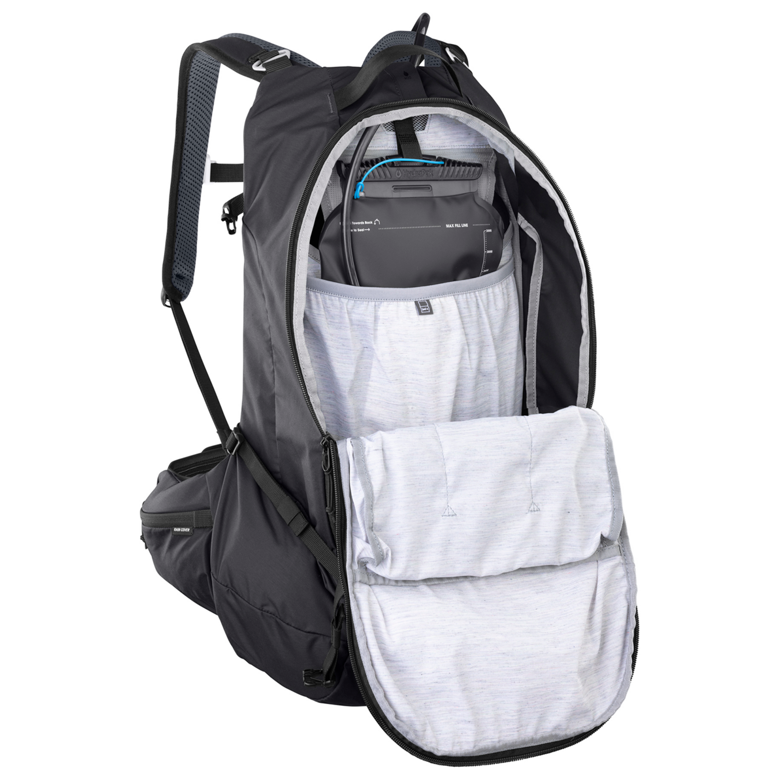 Evoc Trail Pro 26L Blackline Protektoren-Rucksack in SCHWARZ