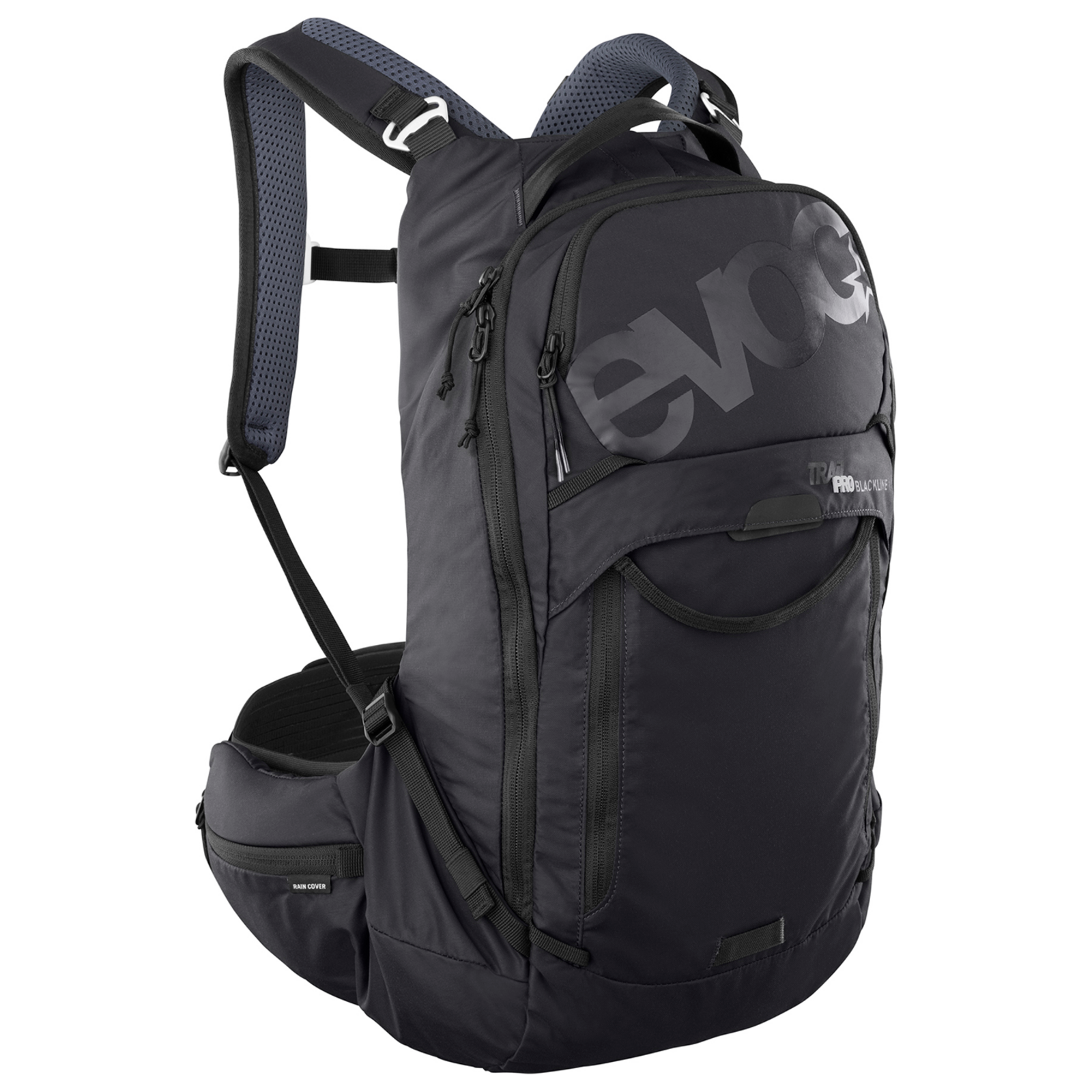 Evoc Trail Pro 16L Blackline Protektoren-Rucksack in SCHWARZ