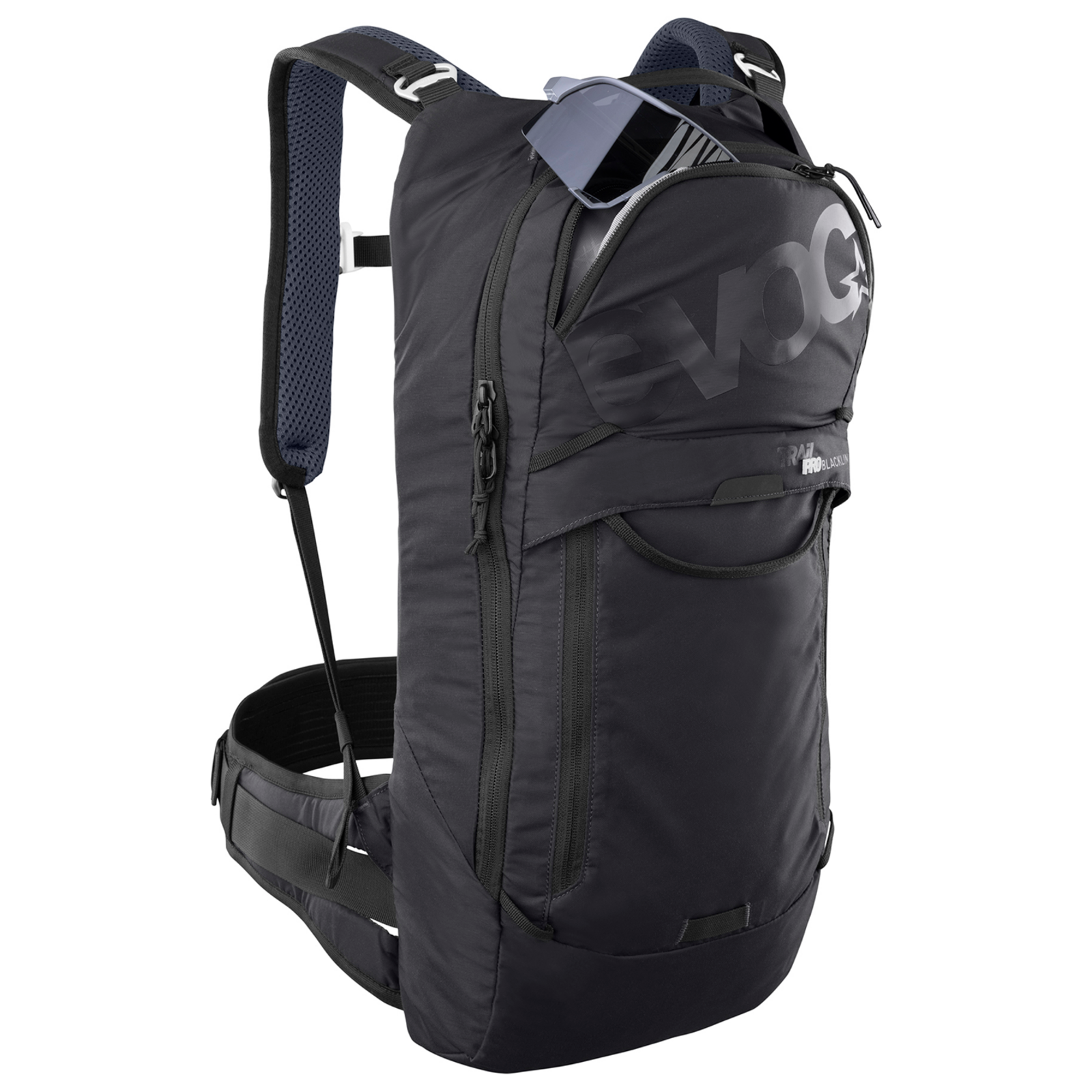Evoc Trail Pro 10L Blackline Protektoren-Rucksack in SCHWARZ