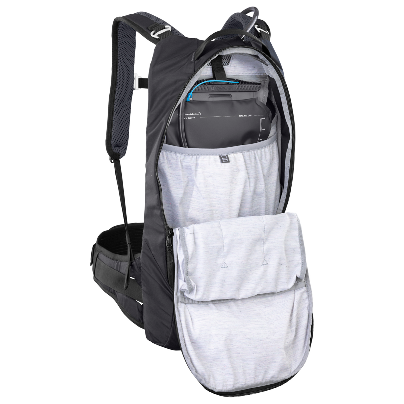 Evoc Trail Pro 10L Blackline Protektoren-Rucksack in SCHWARZ