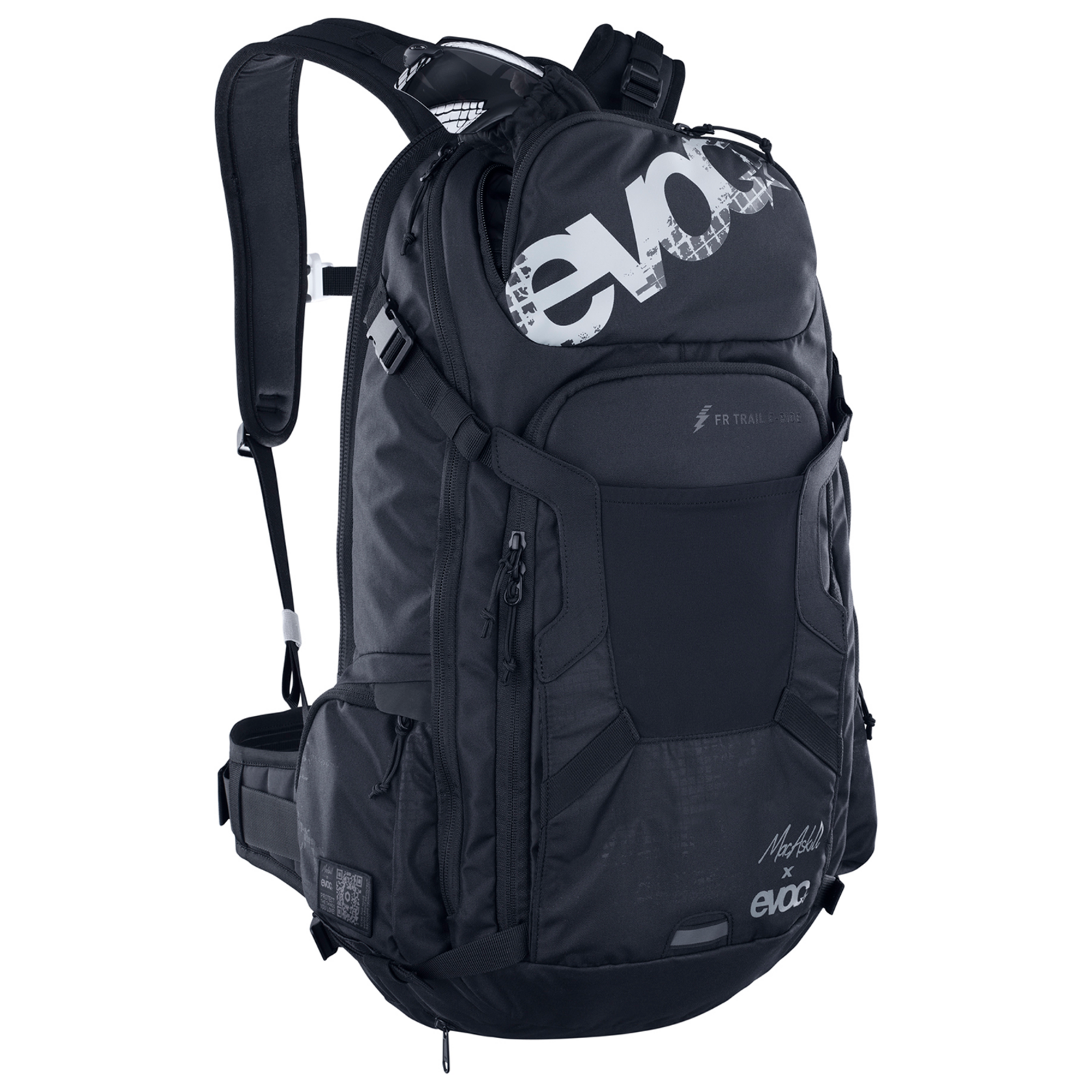 Evoc FR Trail E-Ride 20L MacAskill Protektoren-Rucksack in SCHWARZ