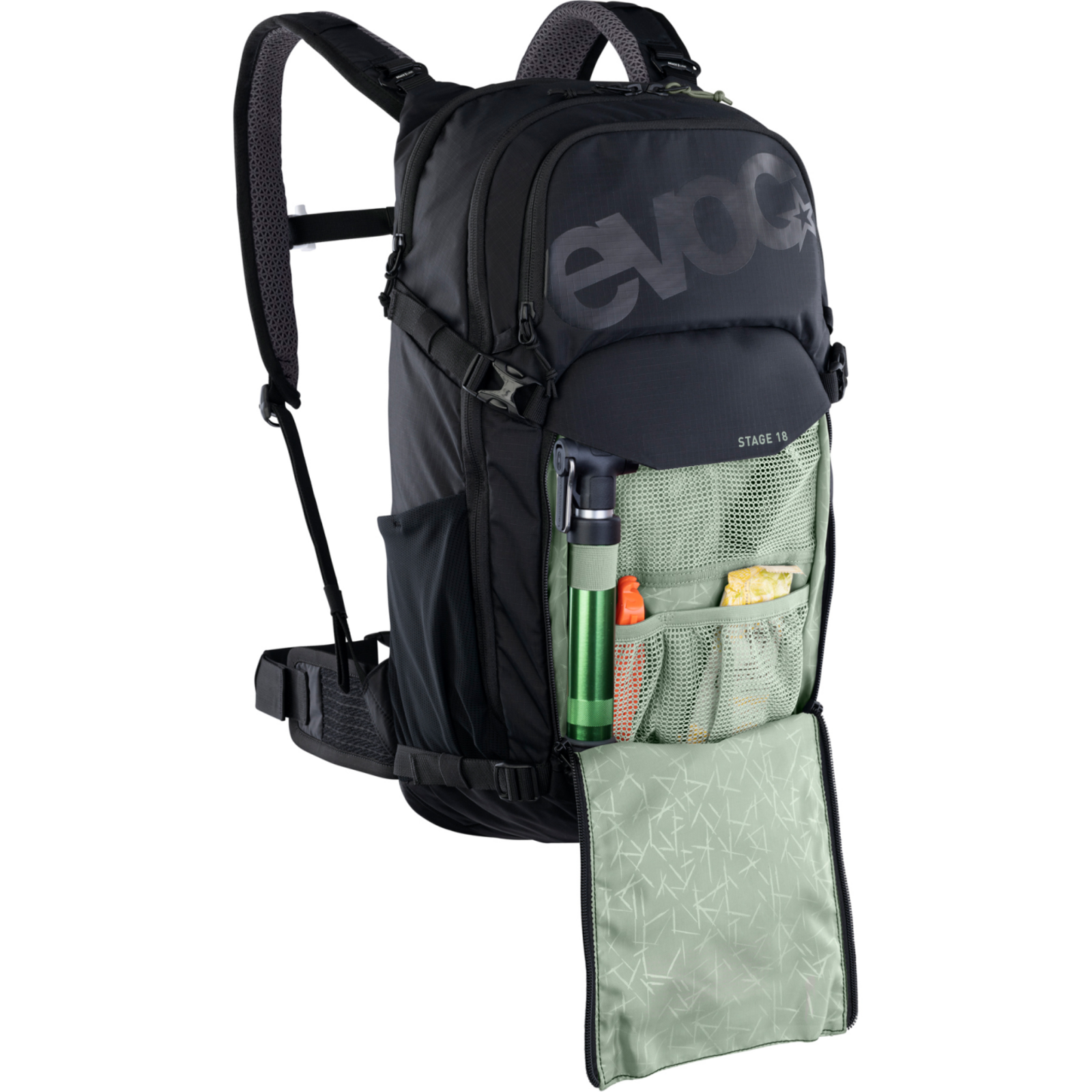 Evoc Stage 18L Fahrradrucksack in SCHWARZ