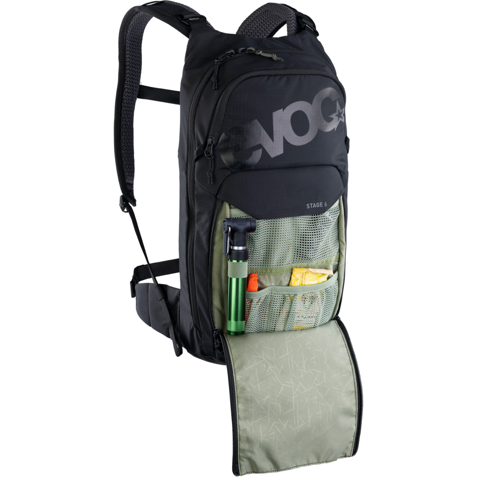 Evoc Stage 6L + 2L Bladder Fahrradrucksack in SCHWARZ