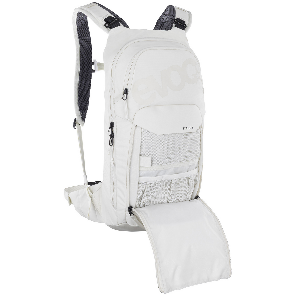 Evoc Stage 6L + 2L Bladder Fahrradrucksack in WEISS