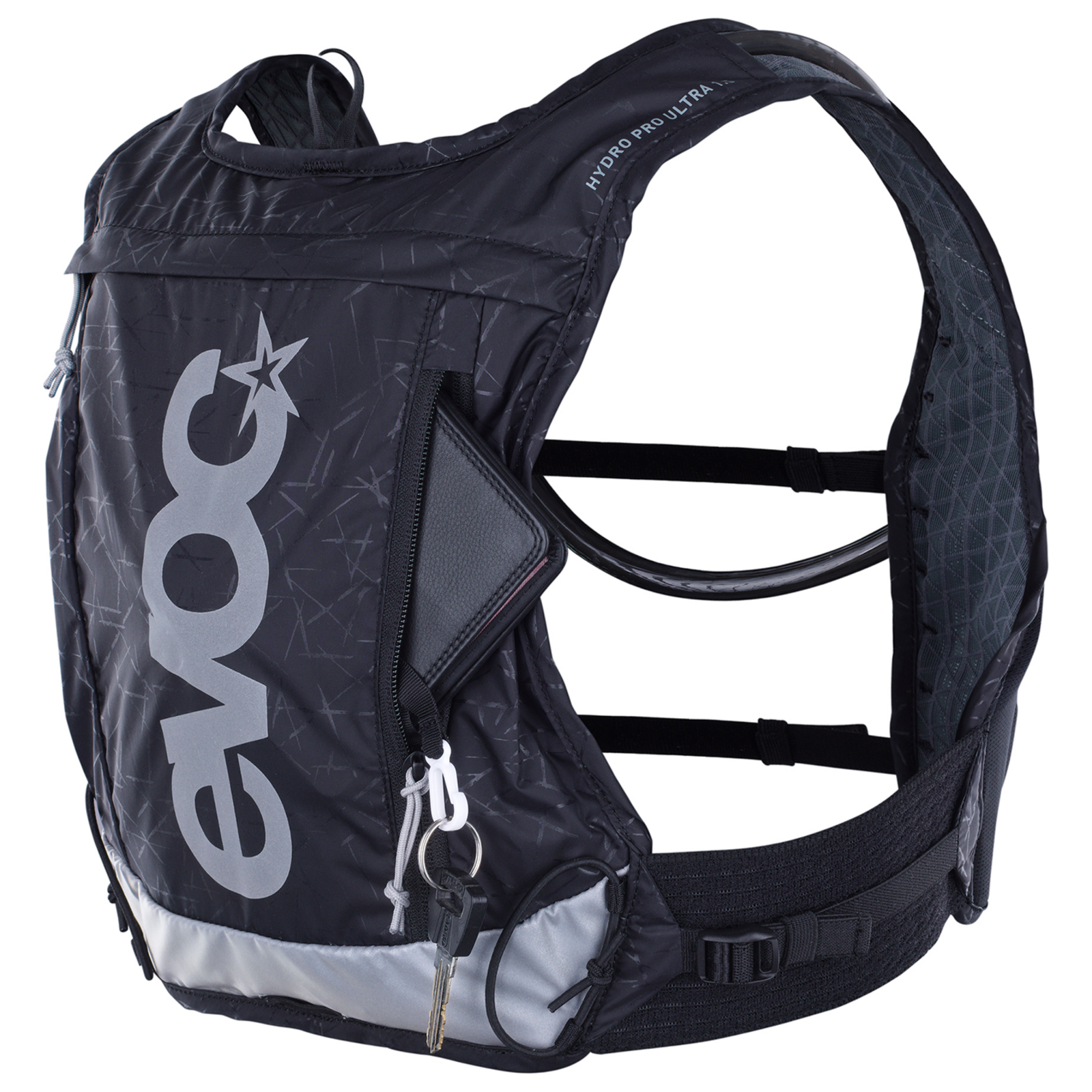 Evoc Hydro Pro Ultra 1.5 + 1.5 Bladder Trinkrucksack in SCHWARZ