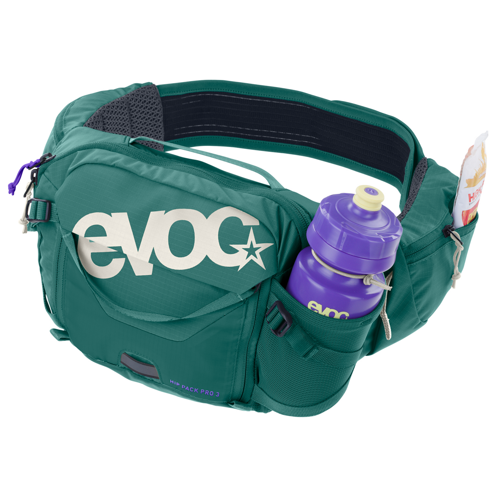 Evoc Hip Pack Pro 3L + 1,5L Bladder Hüfttasche in GRÜN