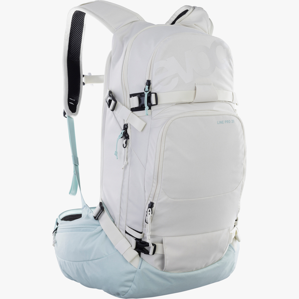Evoc Line Pro 20L Protektoren-Rucksack in BEIGE,Evoc Line Pro 20L Protektoren-Rucksack in WEISS