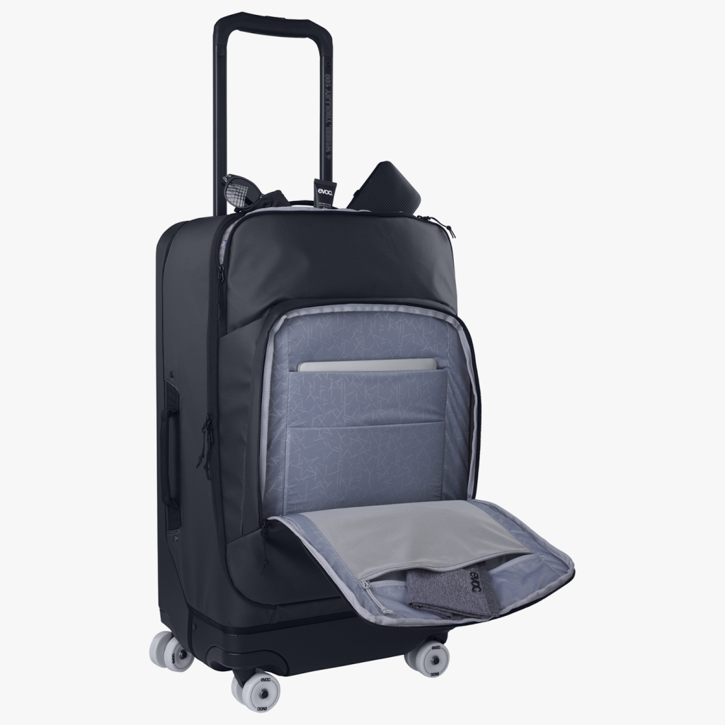 Evoc 4-Wheel Trolley 100L in SCHWARZ