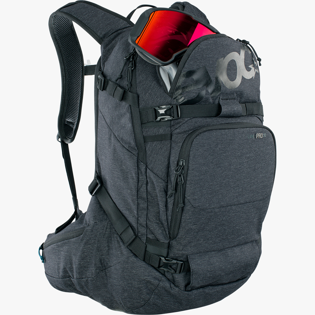 Evoc Line Pro 30L Protektoren-Rucksack in SCHWARZ