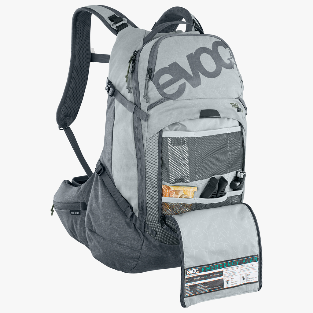 Evoc Trail Pro 26L Protektoren-Rucksack in GRAU