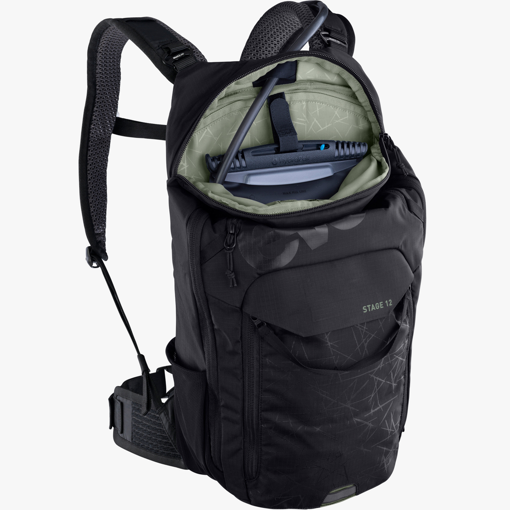 Evoc Stage 12L Fahrradrucksack in SCHWARZ