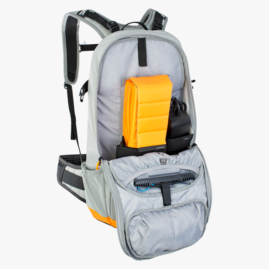 Evoc FR Enduro E-Ride 16L Protektoren-Rucksack in GRAU