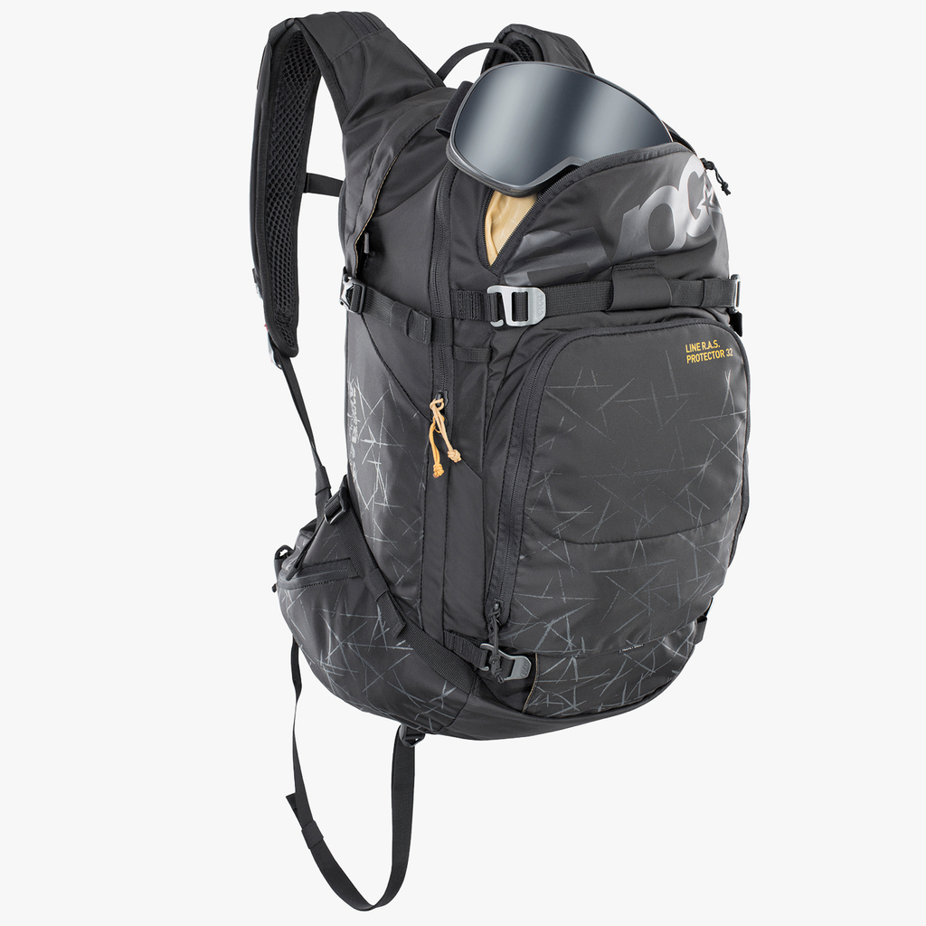 Evoc Line R.A.S. Protector 32L Airbag included Lawinenrucksack in SCHWARZ