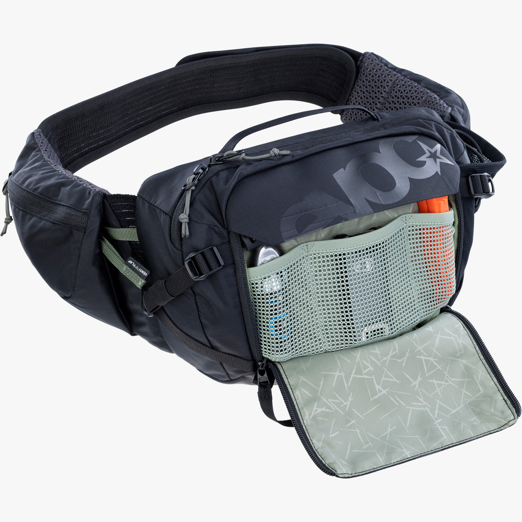 Evoc Hip Pack Pro 3L + 1,5L Bladder Hüfttasche in SCHWARZ