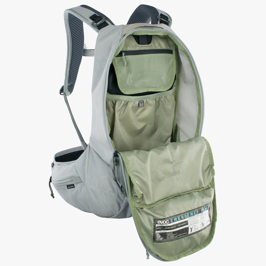 Evoc Trail Pro SF 12L Protektoren-Rucksack in GRAU