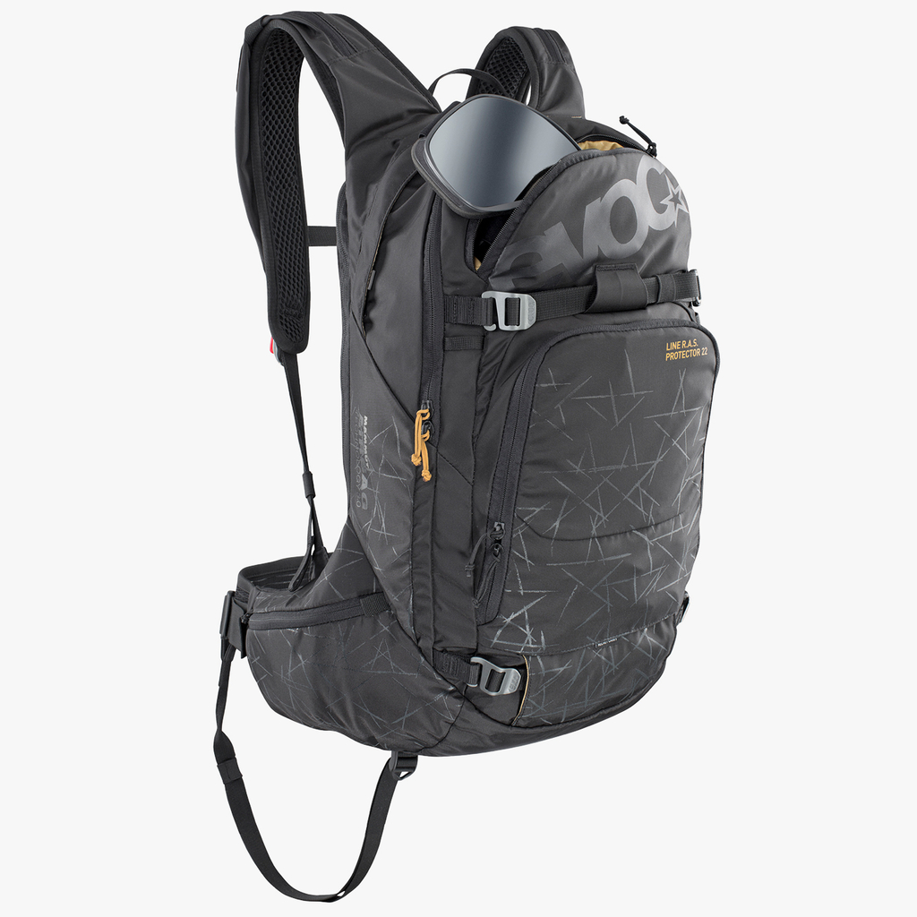 Evoc Line R.A.S. Protector 22L Airbag included Lawinenrucksack in SCHWARZ