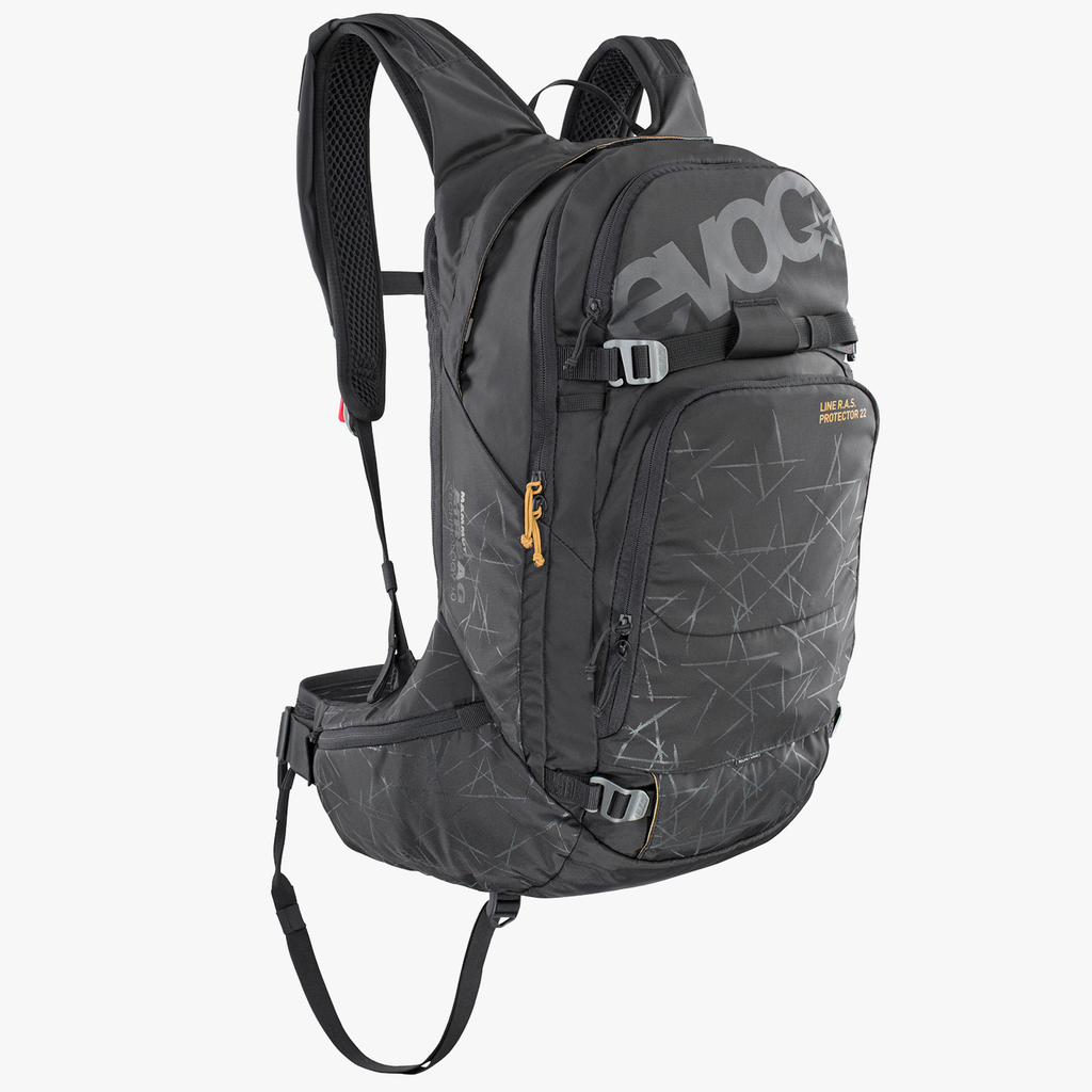 Evoc Line R.A.S. Protector 22L Airbag included Lawinenrucksack in SCHWARZ