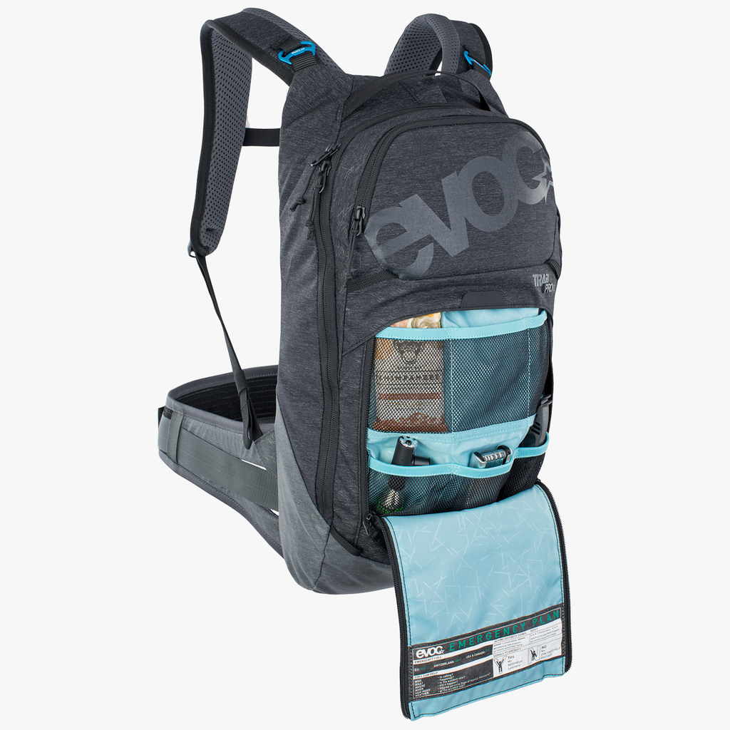 Evoc Trail Pro 10L Protektoren-Rucksack in SCHWARZ